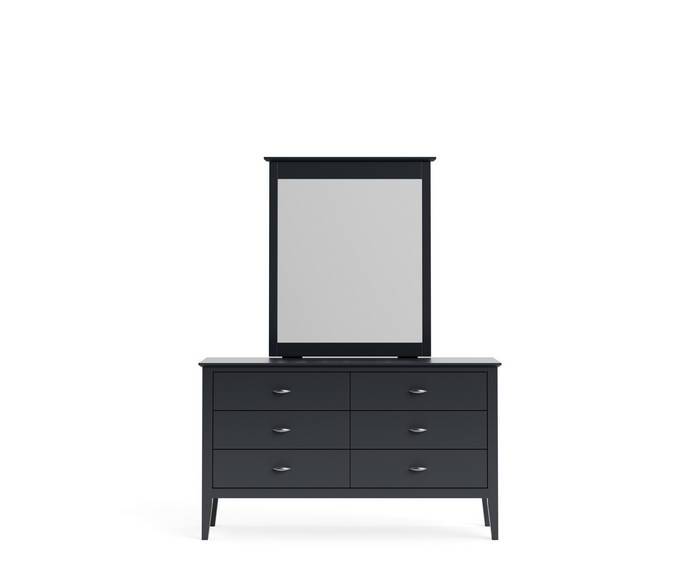 Mabel Dresser and Mirror 6 Drawer - Paulas Home & Living
