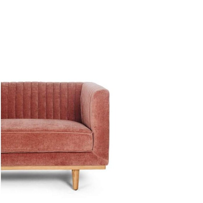 Madison 3 Seater Velvet - Amber Rose Polyester - Paulas Home & Living