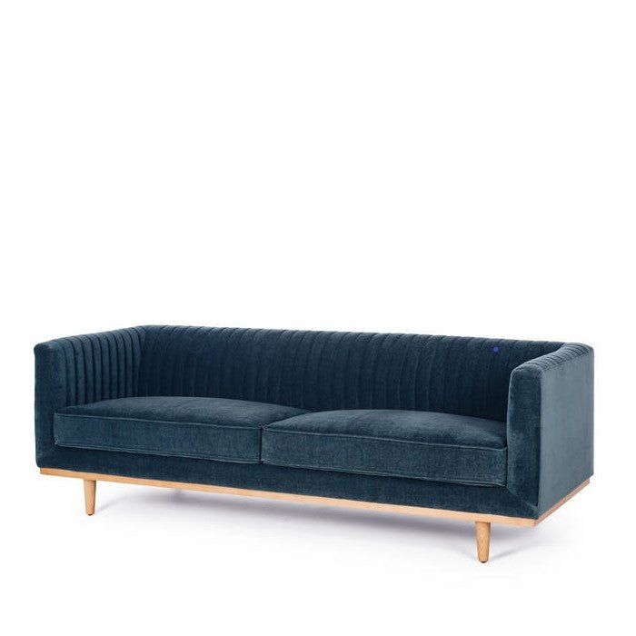 Madison 3 Seater Velvet - Blue Strata - Paulas Home & Living