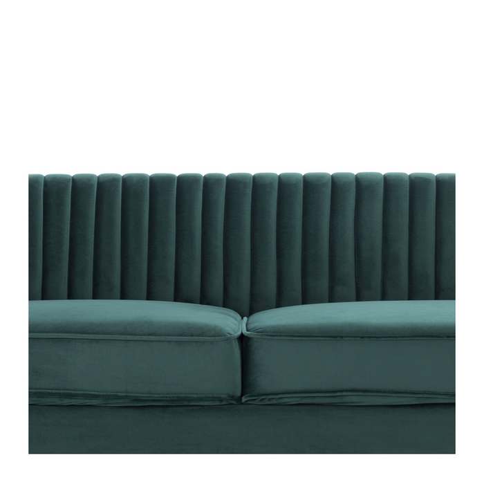 Madison 3 Seater Velvet - Dark Green - Paulas Home & Living