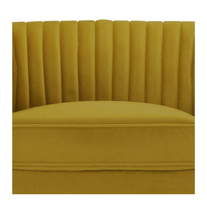 Madison Armchair Chair Velvet - Golden - Paulas Home & Living