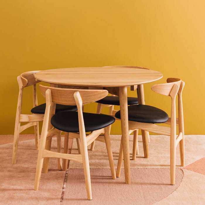 Nordik Dropleaf Table 1000dia (Seats 2 - 4) - Paulas Home & Living
