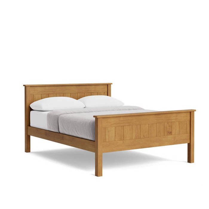Northville Slatframe with Panelled headboard - High Foot - Paulas Home & Living