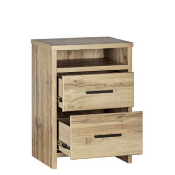 Nova Bedside 2 Drawer (Tall 680h) - Paulas Home & Living