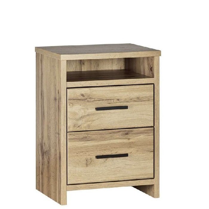 Nova Bedside 2 Drawer (Tall 680h) - Paulas Home & Living
