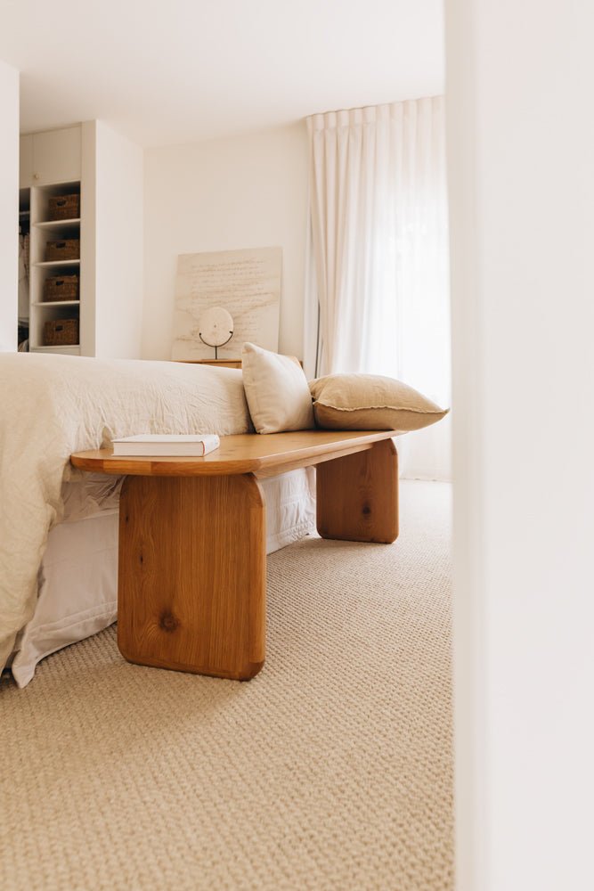 Panel Oak Bench Seat 1800w - Paulas Home & Living