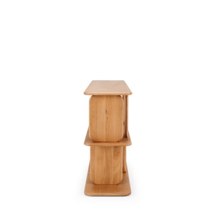 Panel Oak Bookcase Low - Paulas Home & Living