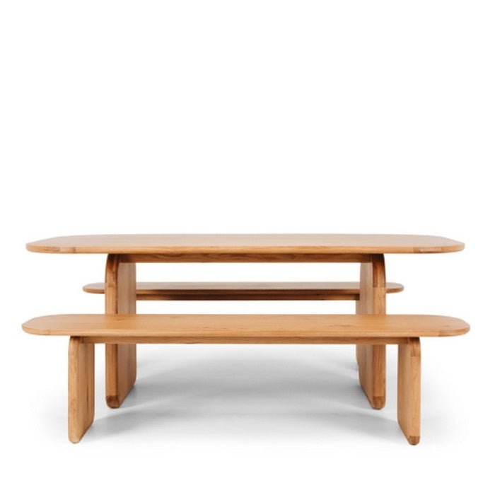 Panel Oak Dining Suite (3 pce) - Paulas Home & Living