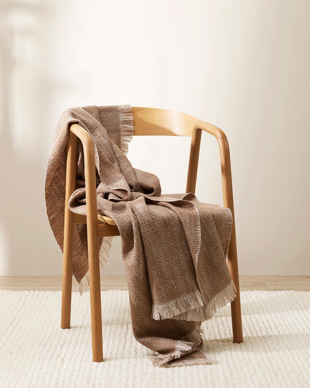 Perendale Cinnamon Throw - 100% Wool - Paulas Home & Living