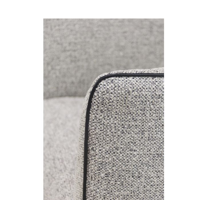 Piet Accent Chair with Leather piping - Paulas Home & Living