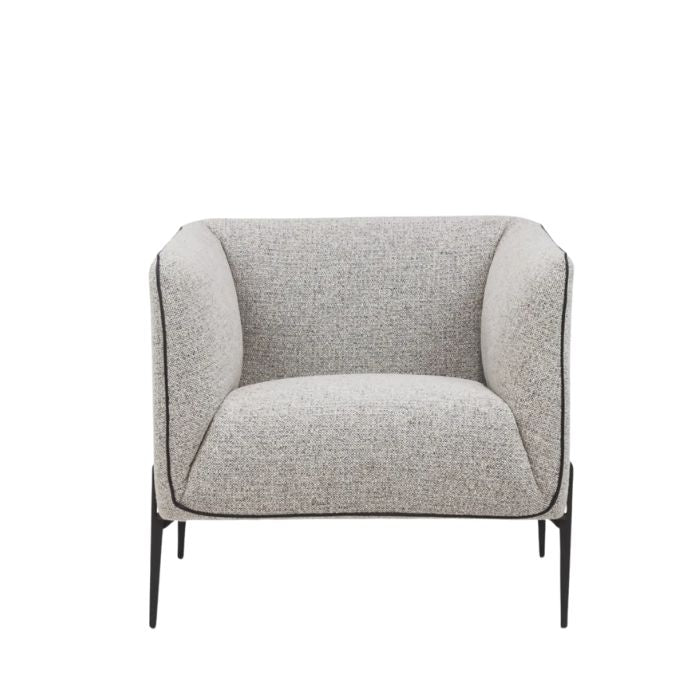 Piet Accent Chair with Leather piping - Paulas Home & Living