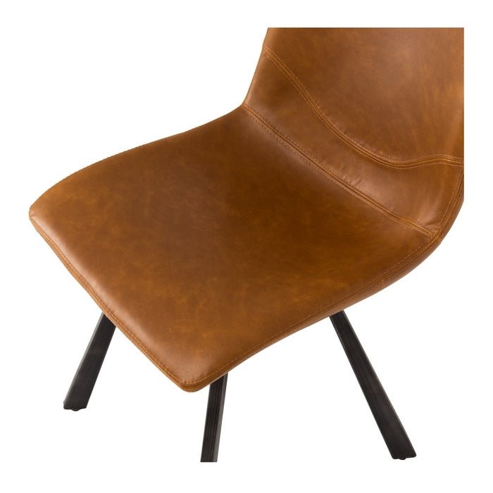 Rustic Dining Chair - Cognac - Paulas Home & Living