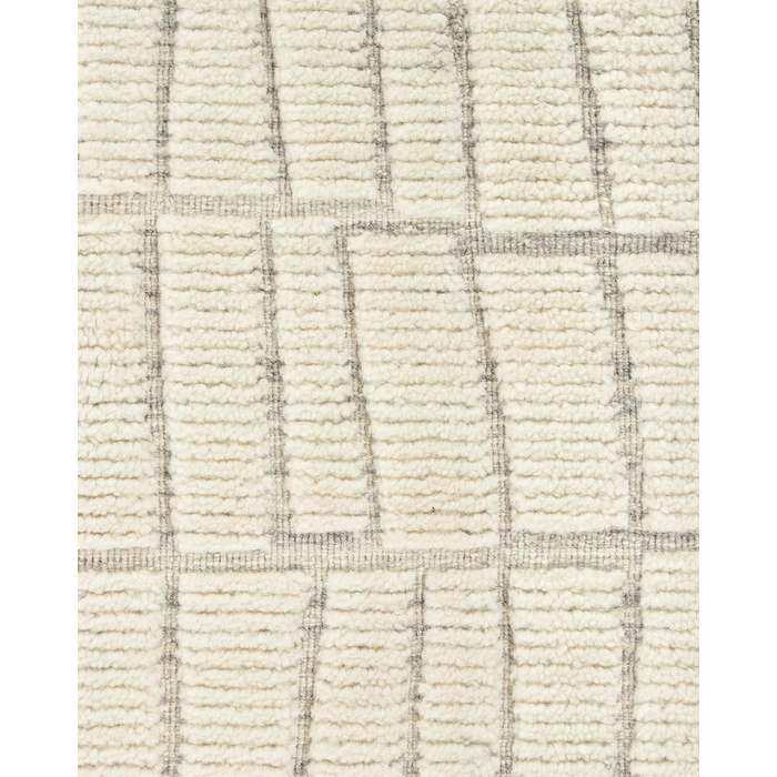 Safi Floor Rug - Ecru (100% Wool) - Paulas Home & Living