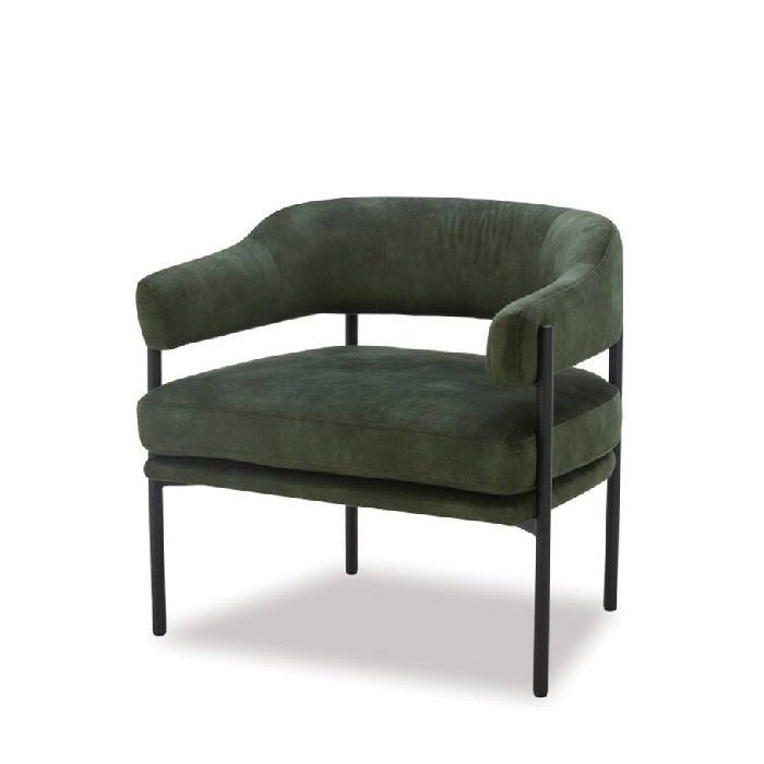 Skyline Armchair - Green Velvet - Paulas Home & Living
