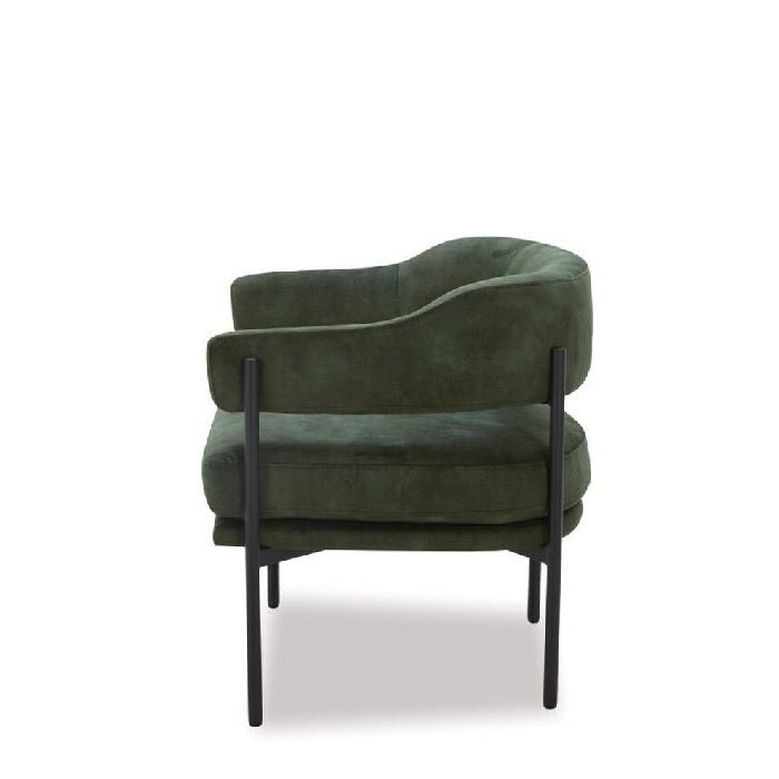 Skyline Armchair - Green Velvet - Paulas Home & Living