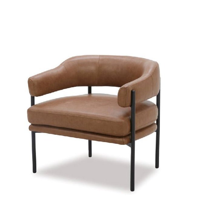 Skyline Armchair - Vintage Brown Top Grain Leather - Paulas Home & Living