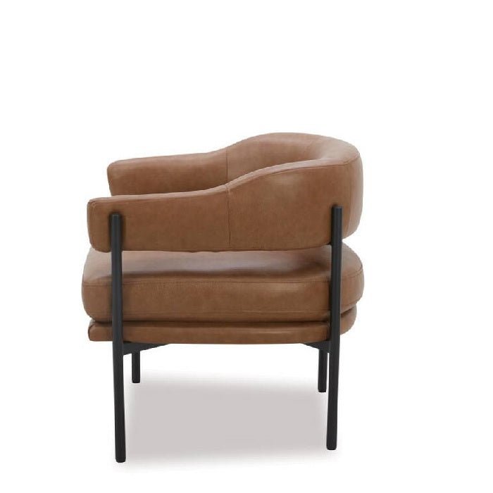 Skyline Armchair - Vintage Brown Top Grain Leather - Paulas Home & Living