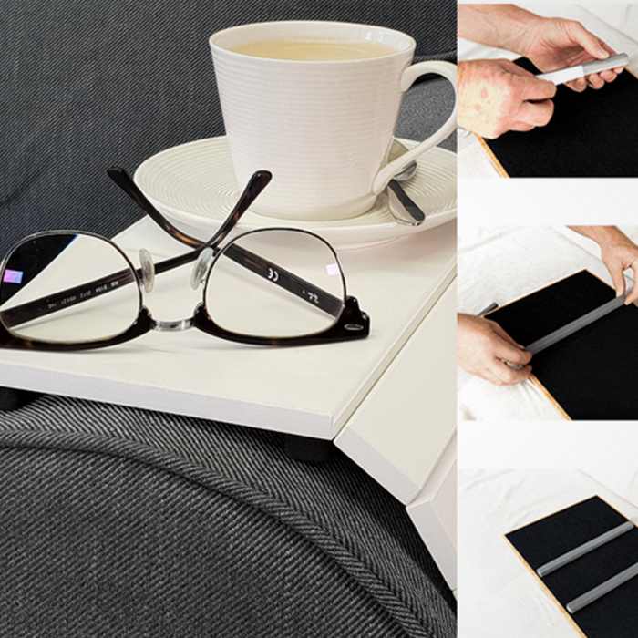 Slinky Sofa Table Bamboo - Single Pack - White - Paulas Home & Living