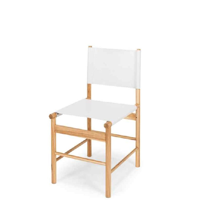 Ned Dining Chair - Duck Egg (Teak & Leather)