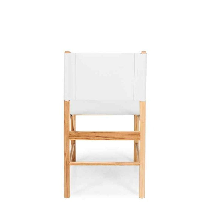 Ned Dining Chair - Duck Egg (Teak & Leather)