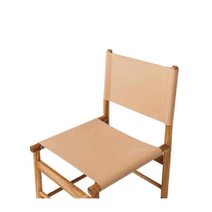 Ned Dining Chair - Plush (Teak & Leather)
