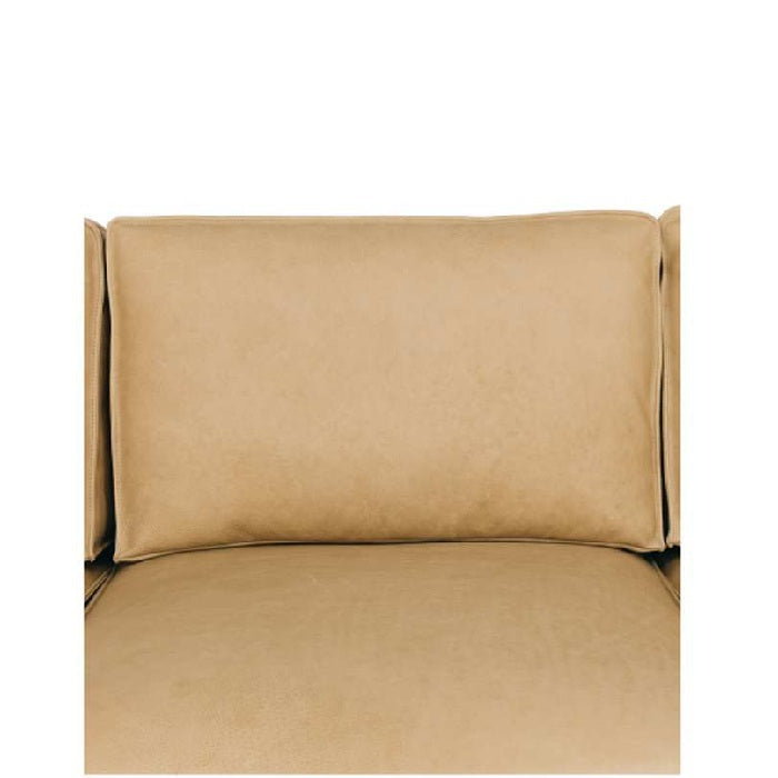 Maury 3 Seater - Ecru Leather - Paulas Home & Living