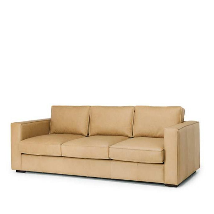 Maury 3 Seater - Ecru Leather - Paulas Home & Living