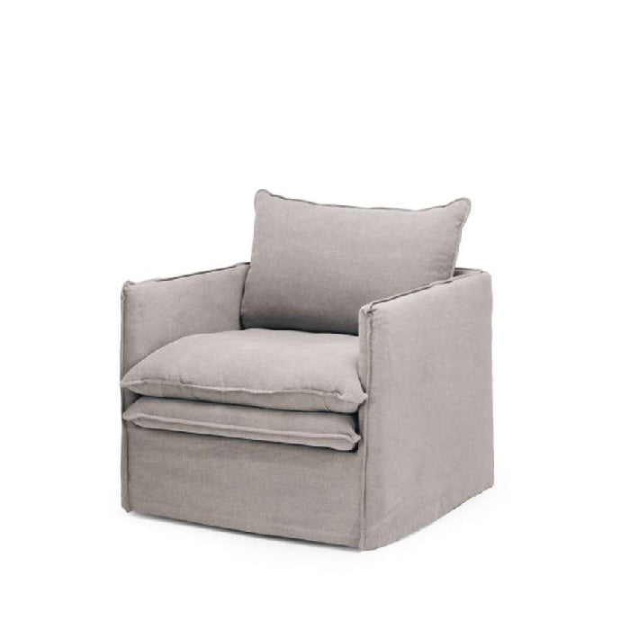Hamilton Armchair Slipcover - Cement