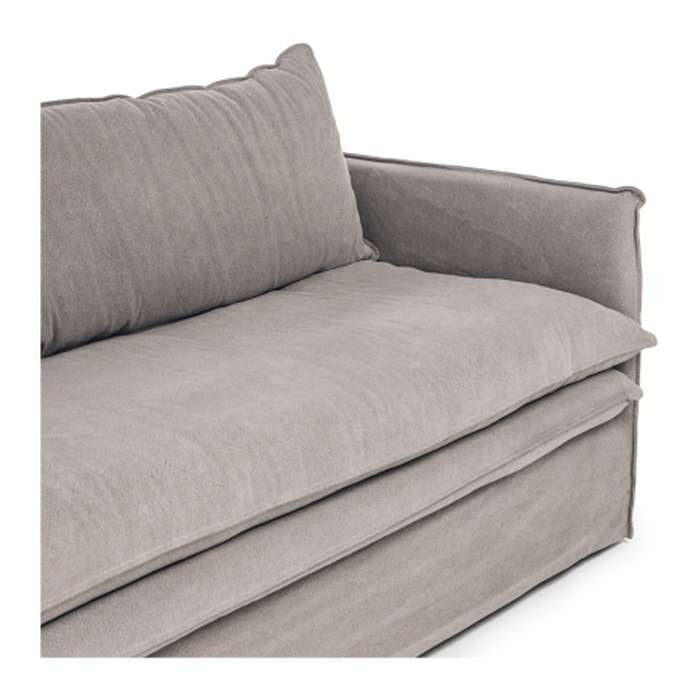 Hamilton 3 Seater Slipcover - Cement