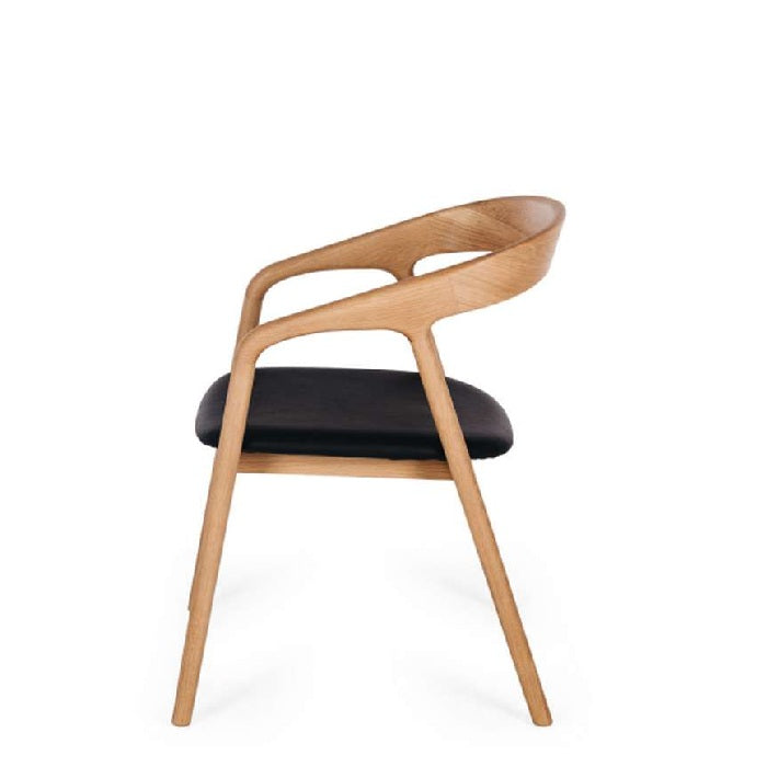 Nora Dining Chair - Natural Oak PU