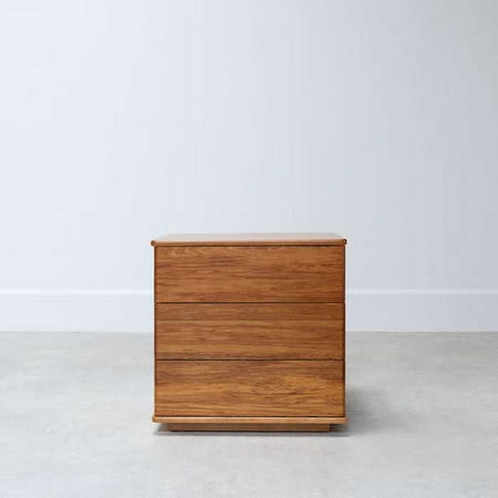 Solaris 3 Drawer Bedside - Paulas Home & Living