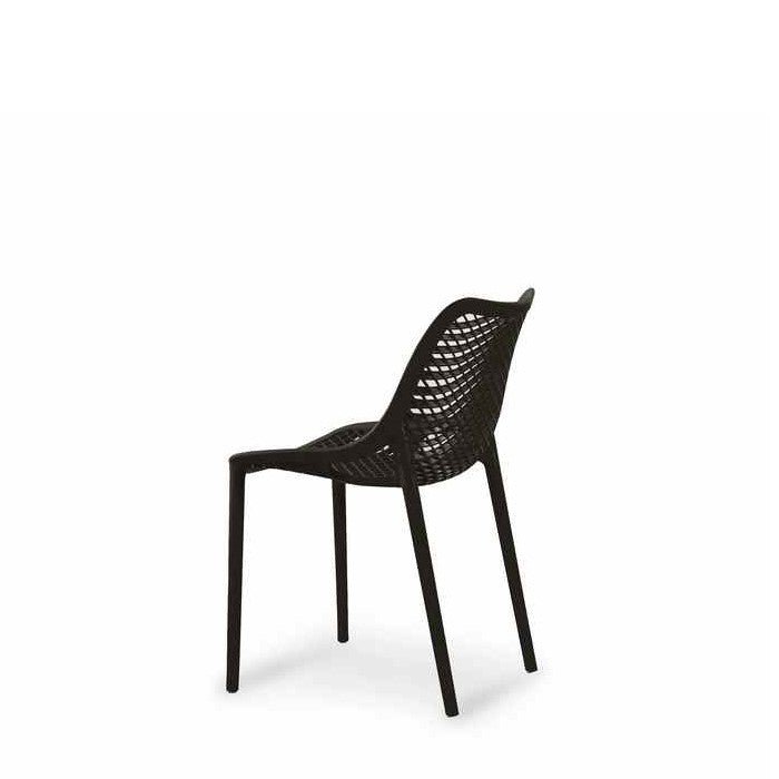 Soprano Outdoor Chair - Black (Stackable) - Paulas Home & Living