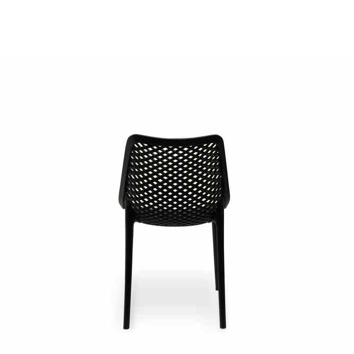 Soprano Outdoor Chair - Black (Stackable) - Paulas Home & Living