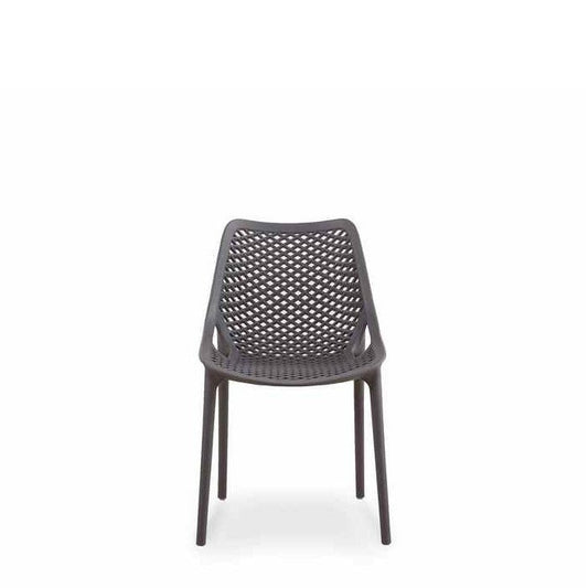 Soprano Outdoor Chair - Dark Grey (Stackable) - Paulas Home & Living