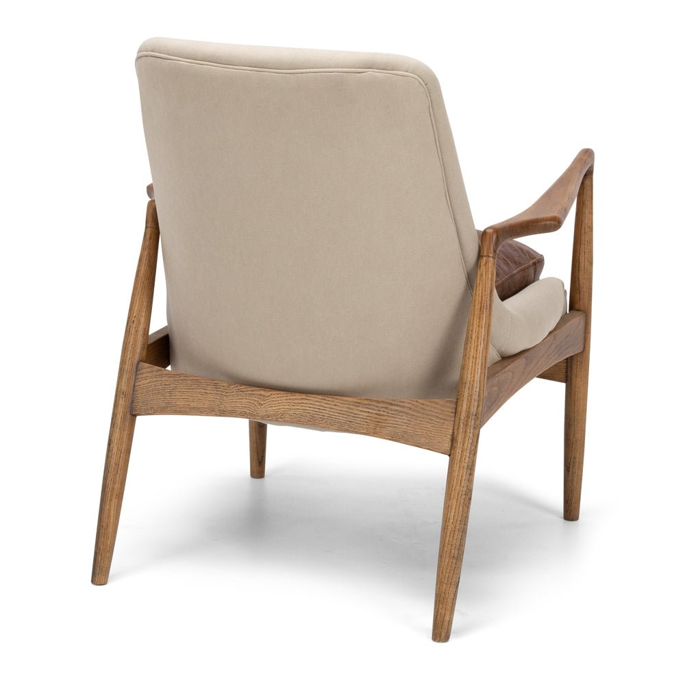 Steiner Armchair Canvas Cement - Paulas Home & Living