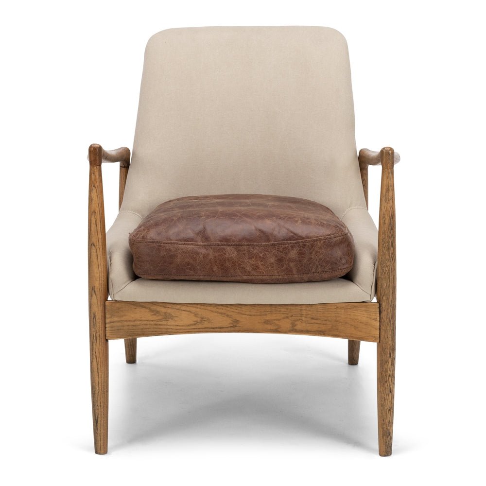 Steiner Armchair Canvas Cement - Paulas Home & Living