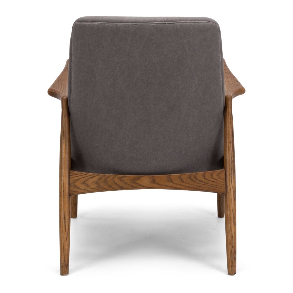 Steiner Armchair Canvas Charcoal - Paulas Home & Living