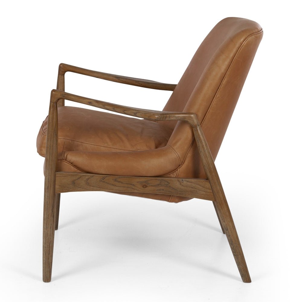 Steiner Armchair Cognac Leather - Paulas Home & Living