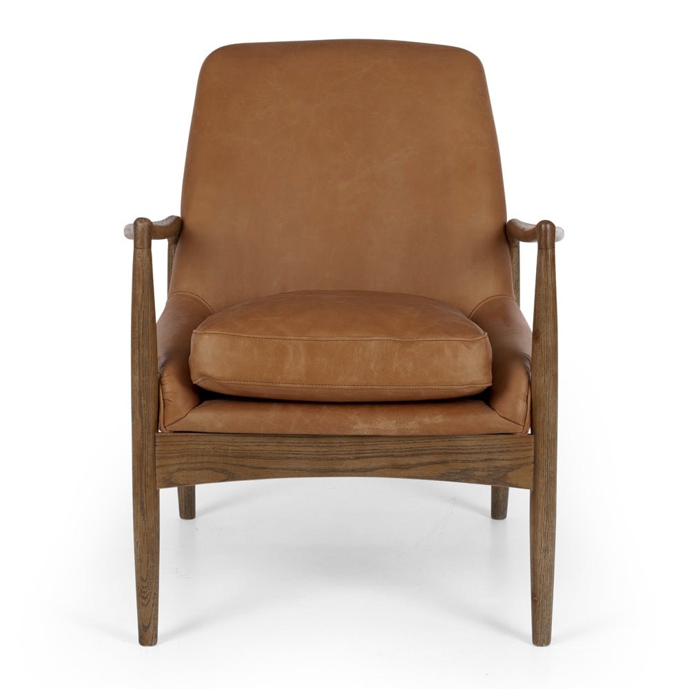 Steiner Armchair Cognac Leather - Paulas Home & Living