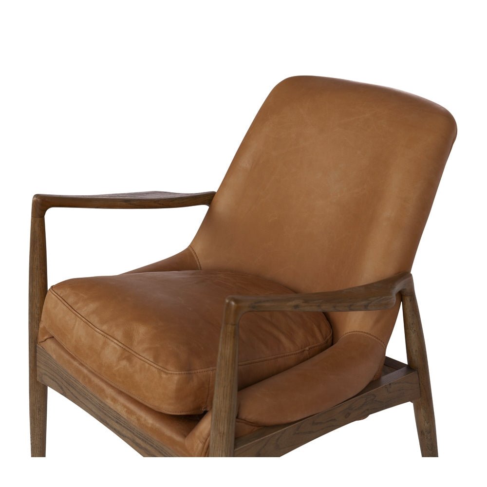 Steiner Armchair Cognac Leather - Paulas Home & Living