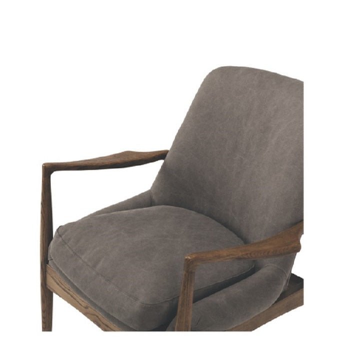 Steiner Armchair FULL Canvas Charcoal - Paulas Home & Living