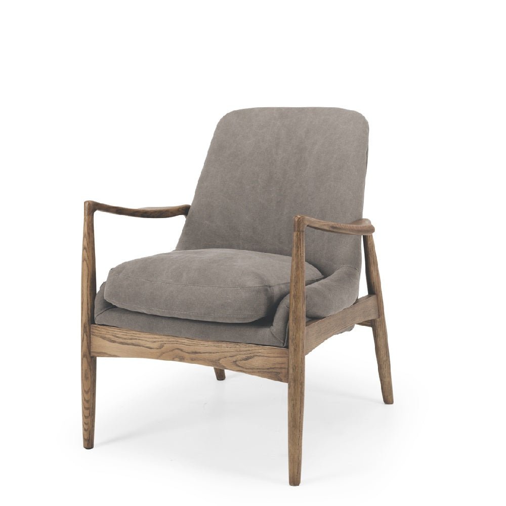 Steiner Armchair FULL Canvas Charcoal - Paulas Home & Living