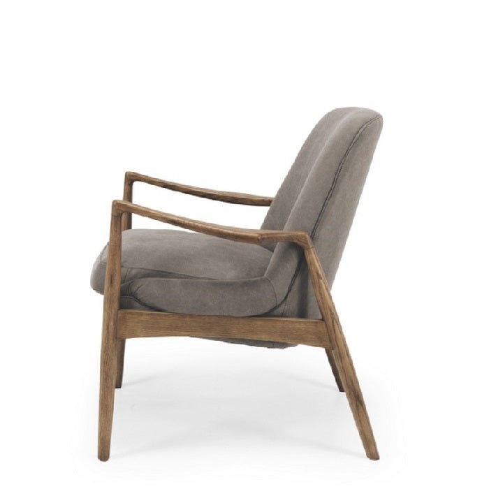 Steiner Armchair FULL Canvas Charcoal - Paulas Home & Living