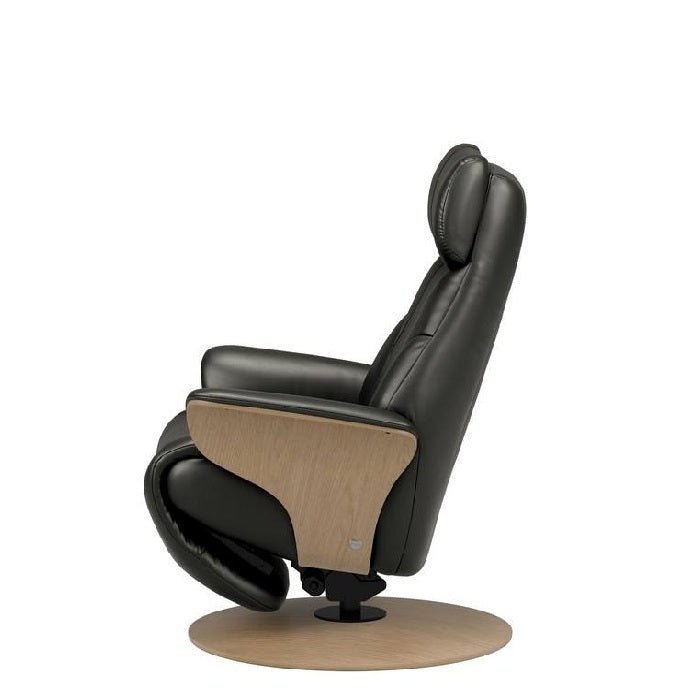 Stressless® Adam Power Recliner - Disc Base (Paloma Black) - Paulas Home & Living