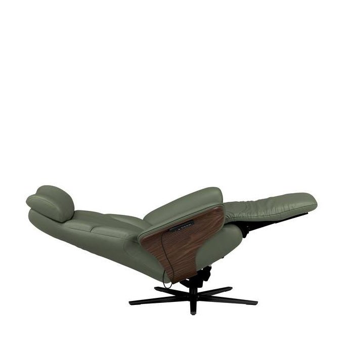 Stressless® Adam Power Recliner - Sirius Base (Paloma Sage Green) - Paulas Home & Living