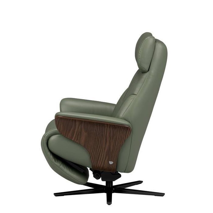 Stressless® Adam Power Recliner - Sirius Base (Paloma Sage Green) - Paulas Home & Living