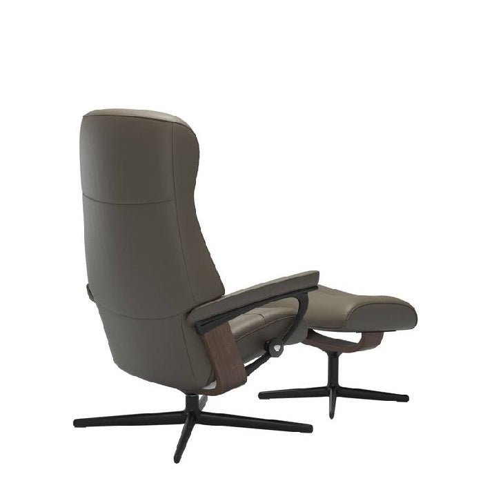 Stressless® Philip Medium Leather Recliner - Cross Base (Velaro Forest Green) - Paulas Home & Living