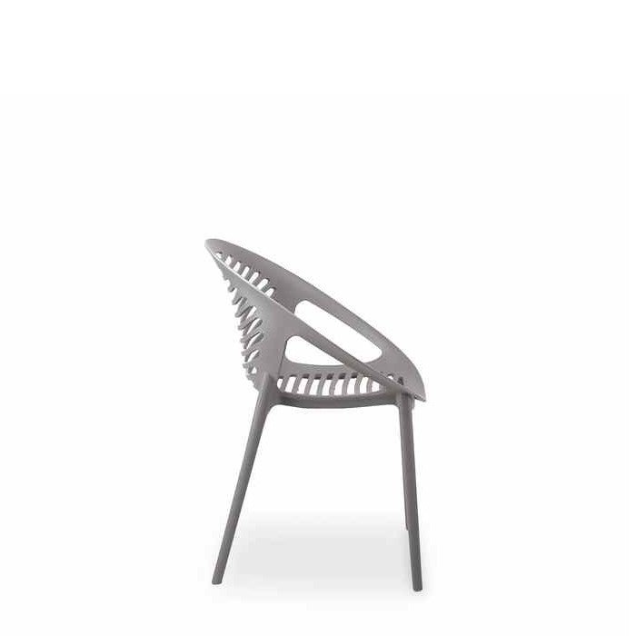 TIG Outdoor Chair - Grey (Stackable) - Paulas Home & Living