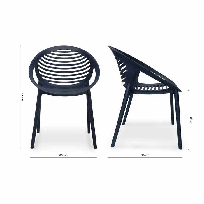 TIG Outdoor Chair - Navy (Stackable) - Paulas Home & Living