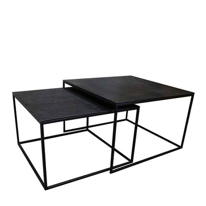 Tonto Coffee Tables Set of 2 - Black - Paulas Home & Living